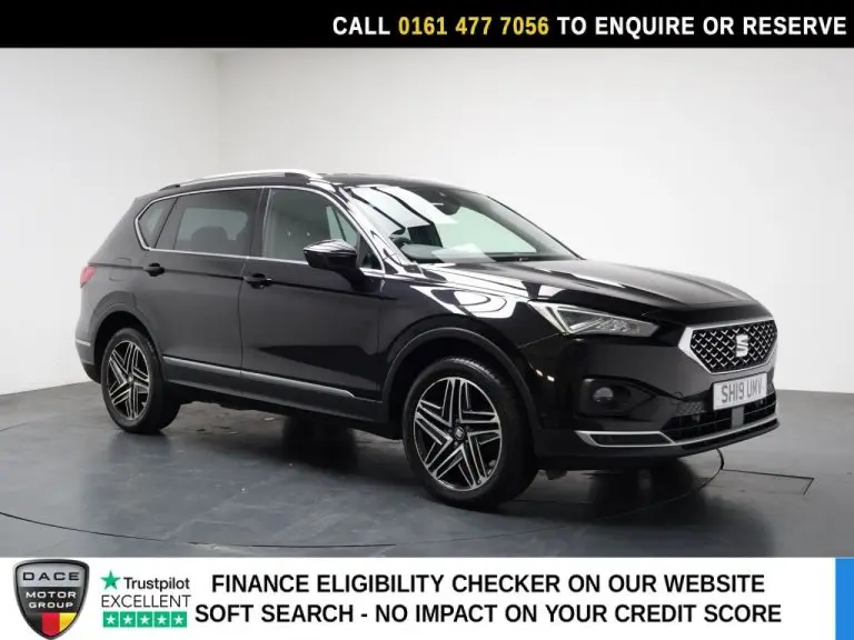 Used 2019 BLACK SEAT TARRACO SUV 2.0 TDI XCELLENCE SUV 5dr Diesel DSG 4Drive Euro 6 (s/s) (190 ps) DIESEL (reg. 2019-07-31) (Automatic) for sale in Stockport
