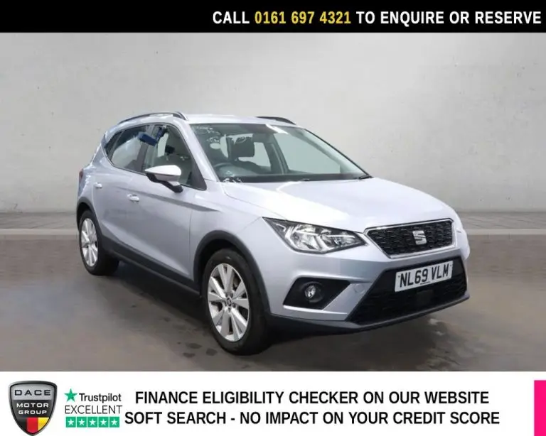 Used 2019 SILVER SEAT ARONA SUV 1.0 TSI GPF SE Technology SUV 5dr Petrol DSG Euro 6 (s/s) (115 ps) PETROL (reg. 2019-09-27) (Automatic) for sale in Stockport