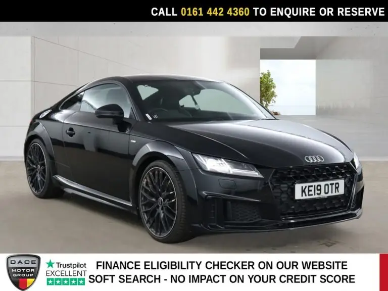 Used 2019 BLACK AUDI TT Coupe 2.0 TFSI 40 Black Edition Coupe 3dr Petrol S Tronic Euro 6 (s/s) (197 ps) PETROL (reg. 2019-06-21) (Automatic) for sale in Stockport