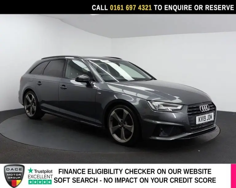 Used 2019 GREY AUDI A4 AVANT Estate 2.0 TFSI 35 Black Edition Estate 5dr Petrol S Tronic Euro 6 (s/s) (150 ps) PETROL (reg. 2019-07-31) (Automatic) for sale in Stockport