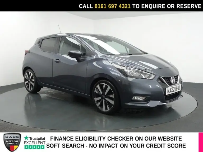 Used 2022 GREY NISSAN MICRA Hatchback 1.0 IG-T Tekna Hatchback 5dr Petrol XTRON Euro 6 (s/s) (92 ps) PETROL (reg. 2022-06-09) (Automatic) for sale in Stockport