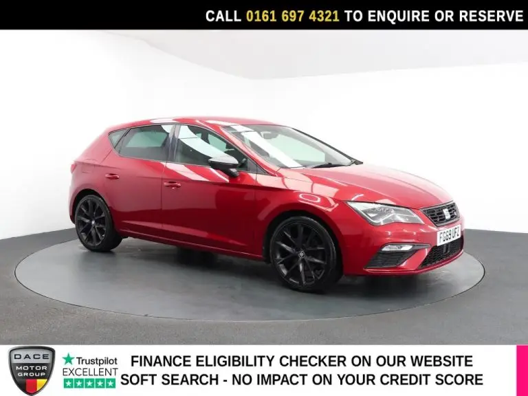 Used 2019 RED SEAT LEON Hatchback 1.5 TSI EVO FR Black Edition Hatchback 5dr Petrol DSG Euro 6 (s/s) (150 ps) PETROL (reg. 2019-10-31) (Automatic) for sale in Stockport