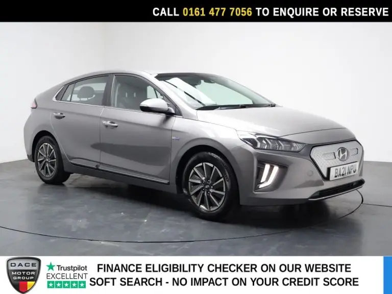 Used 2021 GREY HYUNDAI IONIQ Hatchback 38.3kWh Premium Hatchback 5dr Electric Auto (136 ps) ELECTRIC (reg. 2021-08-16) (Automatic) for sale in Stockport