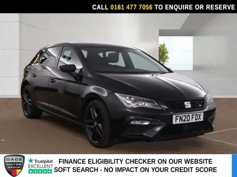 Used 2020 BLACK SEAT LEON Hatchback 2.0 TDI FR Black Edition Hatchback 5dr Diesel DSG Euro 6 (s/s) (150 ps) DIESEL (reg. 2020-03-01) (Automatic) for sale in Stockport