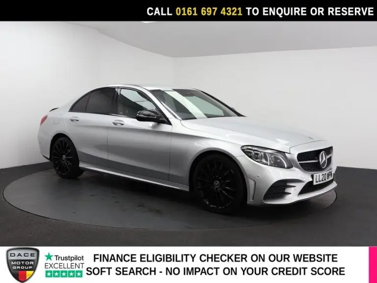 Used 2020 SILVER MERCEDES-BENZ C CLASS Saloon 2.0 C220d AMG Line (Premium) Saloon 4dr Diesel G-Tronic+ Euro 6 (s/s) (194 ps) DIESEL (reg. 2020-07-31) (Automatic) for sale in Stockport