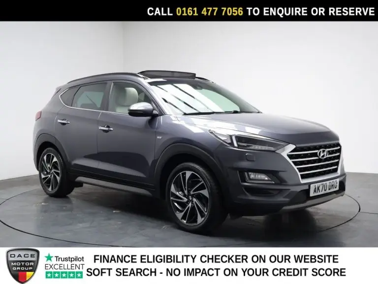 Used 2020 GREY HYUNDAI TUCSON SUV 1.6 CRDi MHEV Premium SE SUV 5dr Diesel Hybrid DCT Euro 6 (s/s) (136 ps) DIESEL HYBRID (reg. 2020-10-16) (Automatic) for sale in Stockport