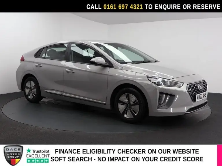 Used 2022 GREY HYUNDAI IONIQ Hatchback 1.6 h-GDi Premium SE Hatchback 5dr Petrol Hybrid DCT Euro 6 (s/s) (141 ps) PETROL HYBRID (reg. 2022-06-27) (Automatic) for sale in Stockport