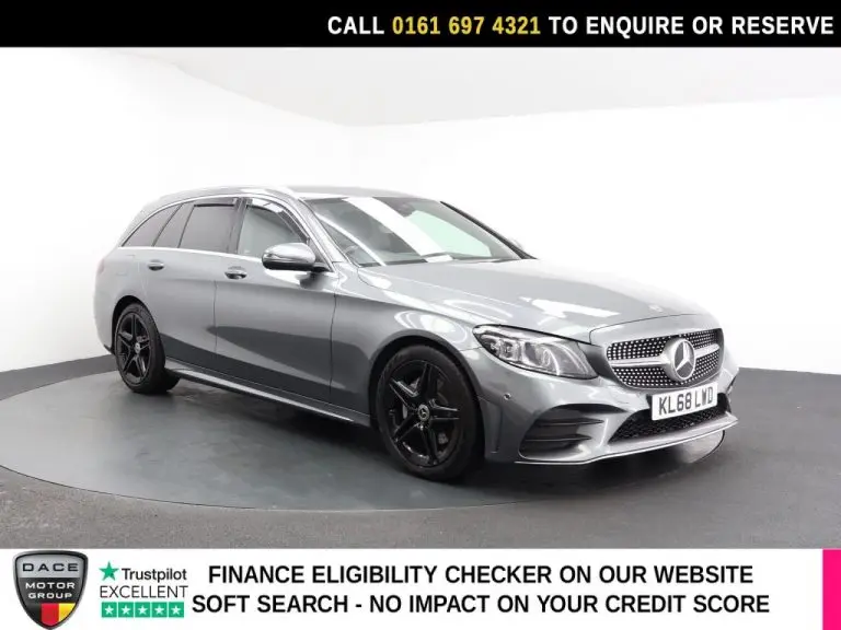 Used 2019 GREY MERCEDES-BENZ C CLASS Estate 1.5 C200 MHEV EQ Boost AMG Line (Premium) Estate 5dr Petrol G-Tronic+ Euro 6 (s/s) (198 ps) PETROL (reg. 2019-01-29) (Automatic) for sale in Stockport
