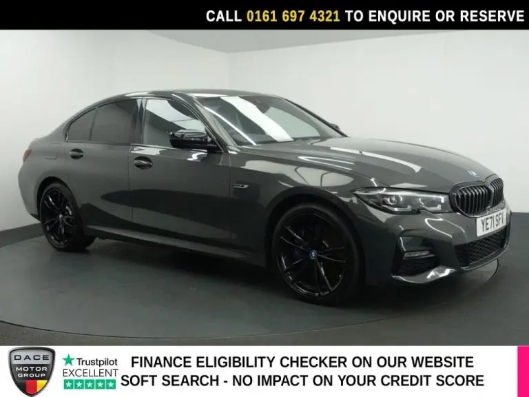 Used 2021 GREY BMW 3 SERIES Saloon 2.0 330e 12kWh M Sport Pro Edition Saloon 4dr Petrol Plug-in Hybrid Auto Euro 6 (s/s) (292 ps) PETROL PLUG-IN HYBRID (reg. 2021-11-23) (Automatic) for sale in Stockport