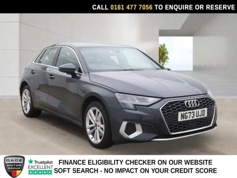 Used 2024 GREY AUDI A3 Hatchback 1.4 TFSIe 40 Sport Sportback 5dr Petrol Plug-in Hybrid S Tronic Euro 6 (s/s) 13kWh (204 ps) PETROL PLUG-IN HYBRID (reg. 2024-02-07) (Automatic) for sale in Stockport