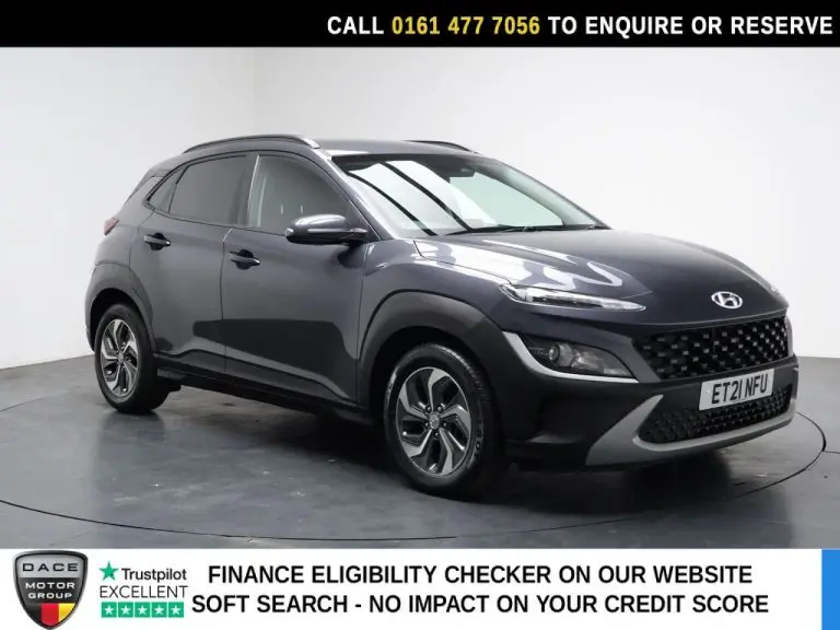 Used 2021 GREY HYUNDAI KONA SUV 1.6 h-GDi SE Connect SUV 5dr Petrol Hybrid DCT Euro 6 (s/s) (141 ps) PETROL HYBRID (reg. 2021-07-27) (Automatic) for sale in Stockport