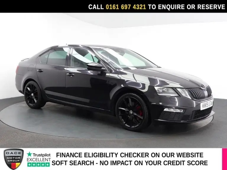 Used 2019 BLACK SKODA OCTAVIA Hatchback 2.0 TDI vRS Hatchback 5dr Diesel DSG 7Spd Euro 6 (s/s) (184 ps) DIESEL (reg. 2019-03-30) (Automatic) for sale in Stockport