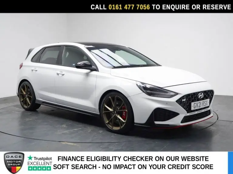 Used 2021 WHITE HYUNDAI I30 Hatchback 2.0 T-GDi N Performance Hatchback 5dr Petrol DCT Euro 6 (s/s) (280 ps) PETROL (reg. 2021-06-24) (Automatic) for sale in Stockport