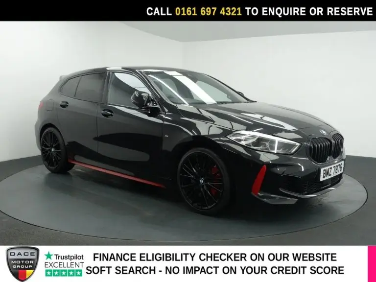 Used 2023 BLACK BMW 1 SERIES Hatchback 2.0 128ti (LCP) Hatchback 5dr Petrol Auto Euro 6 (s/s) (265 ps) PETROL (reg. 2023-08-18) (Automatic) for sale in Stockport