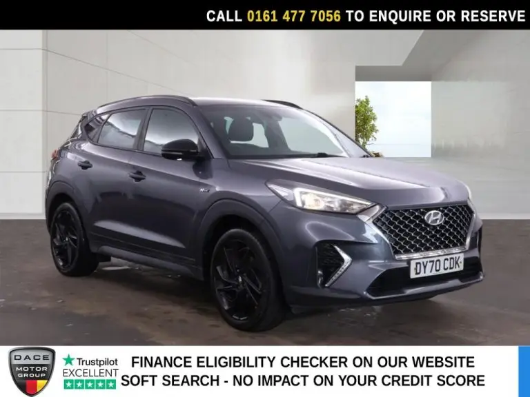 Used 2020 GREY HYUNDAI TUCSON SUV 1.6 T-GDi N Line SUV 5dr Petrol DCT Euro 6 (s/s) (177 ps) PETROL (reg. 2020-09-18) (Automatic) for sale in Stockport
