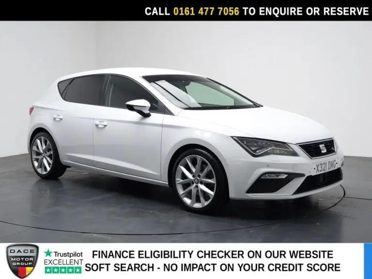 Used 2018 WHITE SEAT LEON Hatchback 2.0 TSI FR Sport Hatchback 5dr Petrol DSG Euro 6 (s/s) (190 ps) PETROL (reg. 2018-10-31) (Automatic) for sale in Stockport