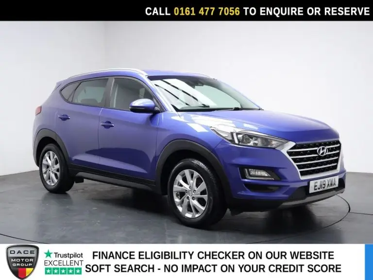Used 2019 BLUE HYUNDAI TUCSON SUV 1.6 T-GDi SE Nav SUV 5dr Petrol DCT Euro 6 (s/s) (177 ps) PETROL (reg. 2019-06-06) (Automatic) for sale in Stockport