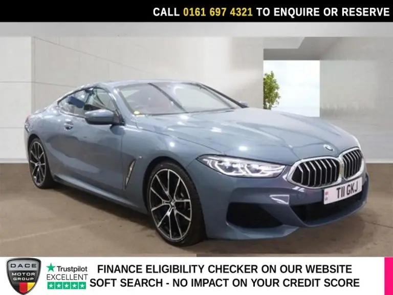 Used 2021 BLUE BMW 8 SERIES Coupe 3.0 840i M Sport Coupe 2dr Petrol Steptronic Euro 6 (s/s) (333 ps) PETROL (reg. 2021-10-08) (Automatic) for sale in Stockport