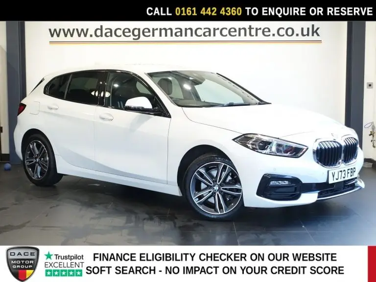 Used 2024 WHITE BMW 1 SERIES Hatchback 1.5 118i Sport (LCP) Hatchback 5dr Petrol DCT Euro 6 (s/s) (136 ps) PETROL (reg. 2024-01-26) (Automatic) for sale in Stockport