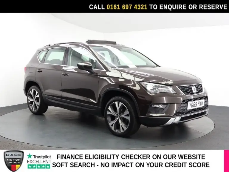 Used 2019 BROWN SEAT ATECA SUV 1.5 TSI EVO SE Technology SUV 5dr Petrol DSG Euro 6 (s/s) (150 ps) PETROL (reg. 2019-09-26) (Automatic) for sale in Stockport